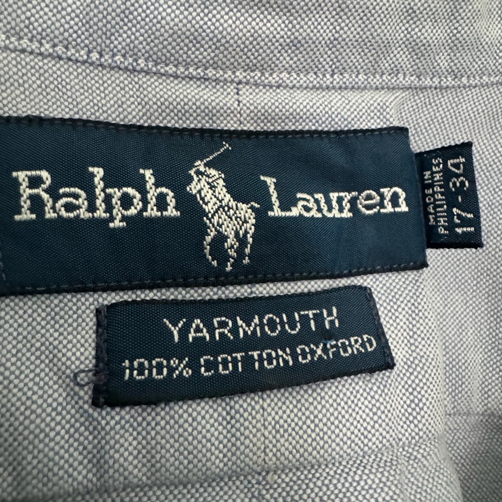 Ralph Lauren Blue Cotton Oxford Shirt